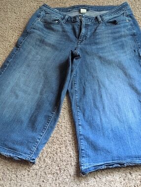 Lane Bryant Medium Blue Cropped Denim Jeans
